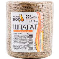 Шпагат льняной 1,4мм*225м /082280/25шт/Рыжий Кот 