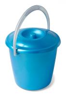 Ведро Соло 10л с крышкой бирюзовый