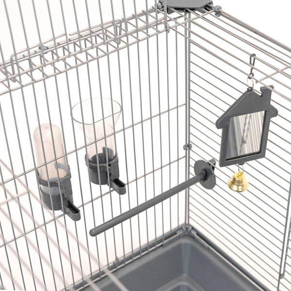 Клетка д/птиц ЛОРА-3 ECO 58*40*126см (укомплект) 3 секции серая/4612/Дарэлл