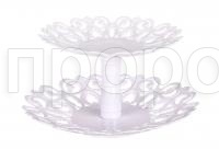 Фруктовница Мелодия 2-х ярусная белый