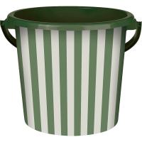 Ведро 10л Сиеста Полоска тёплая хвоя ВР-1949 /шт/ПП