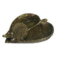 Фигура Ежик на листочке (золото) L9W10H10 713852/D113