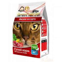 Корм для кошек Ночной охотник 400г  мясное ассорти сухой Корм для кошек Ночной охотник 400г  мясное ассорти сухой