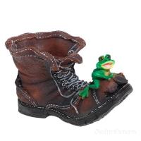 Ботинок великана с лягушкой L47W27H27 123492/К036 Ботинок великана с лягушкой L47W27H27 123492/К036