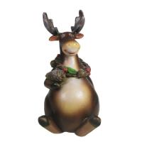 Фигура Лось с шишечкой (сидит) L11W11H20 715217/D089