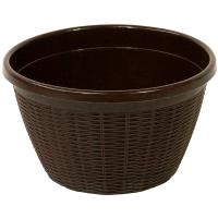 Кашпо 4,5л темно-коричневый КШ-8614 Кашпо 4,5л темно-коричневый КШ-8614
