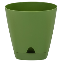 Цветочный горшок Амстердам 8л оливковый с поддоном ING6202ОЛ