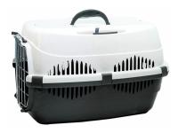 Переноска Спутник №2 ZooM с метал дверцей+наплечный ремень+мис до12кг 33*49*32см сер-бел/4094/ Переноска Спутник №2 ZooM с метал дверцей+наплечный ремень+мис до12кг 33*49*32см сер-бел/4094/