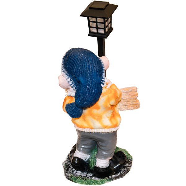 Фигура Гном с фонарем и табличкой привет Н-52см 169417