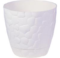 Кашпо КАМНИ 2,6л белый М3173 Кашпо КАМНИ 2,6л белый М3173