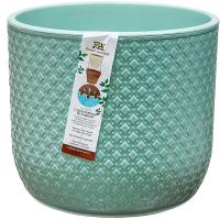 Кашпо Клевер 4,5л нефритовый с вставкой /шт/ДТ 