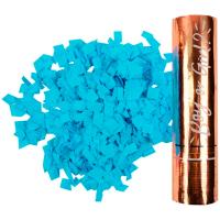 Хлопушка пневматическая "Мальчик или Девочка. Blue", 20см, в золотой тубе, /Рельеф