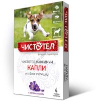 Капли Чистотел Максимум(4 дозы)д/собак п/блох и клещей/70шт/С602/Экопром