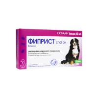 Капли ФИПРИСТ Спот-он №3 д/собак более 40кг п/блох и п/клещей 3пип*4,02мл/634285/ВП