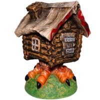 Фигура Избушка малая цветная 35*25*30см ПЛ-232