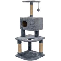 Когтеточка Комплекс БАНДЖИ угловой игр.мух.джут 55*55*130,5см дымчатый/8213/Дарэленд Когтеточка Комплекс БАНДЖИ угловой игр.мух.джут 55*55*130,5см дымчатый/8213/Дарэленд