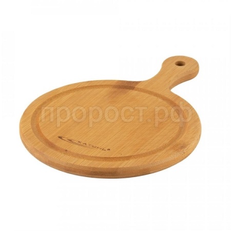 Доска сервировочная круглая 21,5*15,1см с ручкой КТ-СД-КР-088 Доска сервировочная круглая 21,5*15,1см с ручкой КТ-СД-КР-088