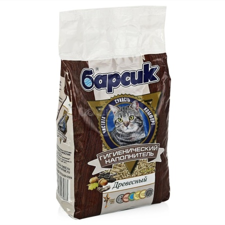 Наполнитель Барсик Древесный 4,54л  Наполнитель Барсик Древесный 4,54л