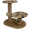 Когтеточка с двумя полками круг джут коричневый с игрушкой 37*57*55см/DONBARON Когтеточка с двумя полками круг джут коричневый с игрушкой 37*57*55см/DONBARON