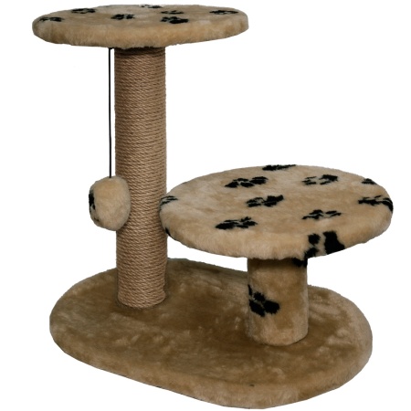 Когтеточка с двумя полками круг джут коричневый с игрушкой 37*57*55см/DONBARON Когтеточка с двумя полками круг джут коричневый с игрушкой 37*57*55см/DONBARON