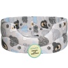 Лежанка овальная стеганая поролоновая хлопок Серые Мишки 42*34*18см/DONBARON Лежанка овальная стеганая поролоновая хлопок Серые Мишки 42*34*18см/DONBARON