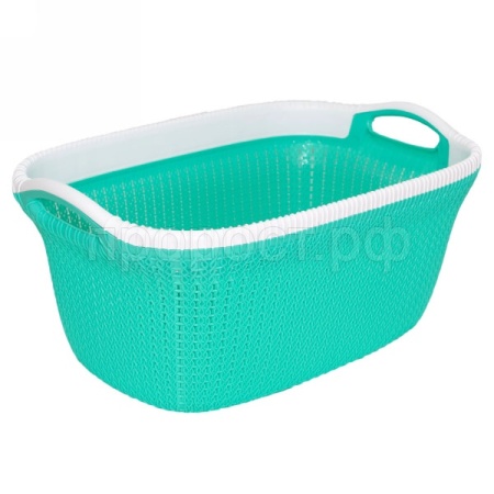 Корзина д/белья 35л Santa овальная микс 05066 /5шт/Милих