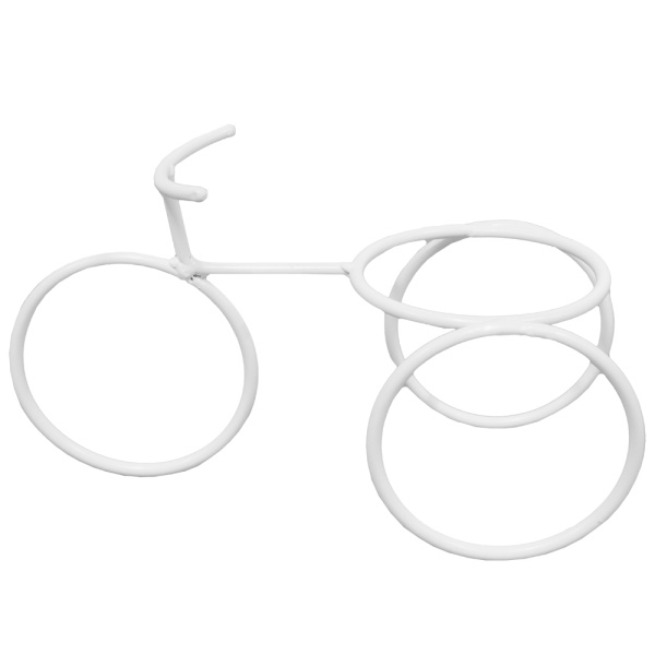 Подставка Настольная РЗДИ Велосипед мини 1 горшок белый