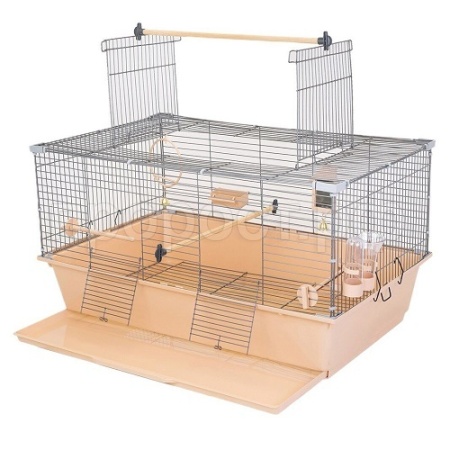 Клетка д/птиц РИО-1 78*48*41см разборная (укомплект)беж-хром/4780беж-хром/Дарэлл