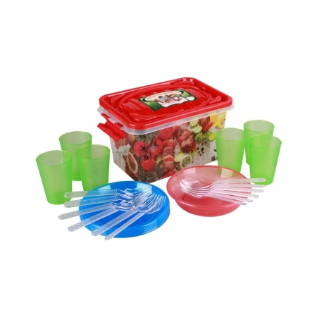 Набор д/пикника Гурман 7л 6 персон М3058 /5шт/ Альтерн