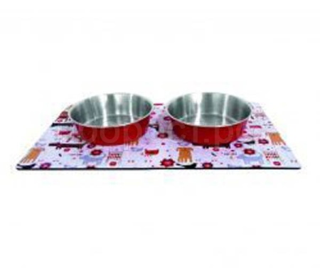 Магнит.коврик 30,5*22,8см с цв.мет.мисками "КОШКИ И СОБАКИ" 280 мл/10шт/АКМ03/Евро Магнит.коврик 30,5*22,8см с цв.мет.мисками "КОШКИ И СОБАКИ" 280 мл/10шт/АКМ03/Евро