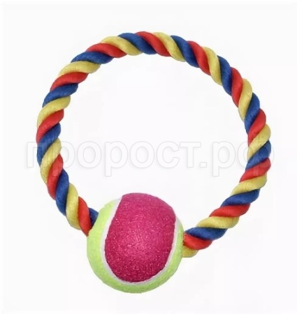 Игрушка для собак Аппорт кольцо с мячом/R1064