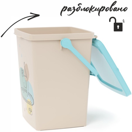 Контейнер д/корма Мур-мяу 5,5л с замком/12шт/М8623 Контейнер д/корма Мур-мяу 5,5л с замком/12шт/М8623