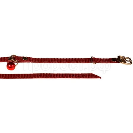 Ошейник капрон 12мм с бубенчиком 22-28см/00212013/Каскад Ошейник капрон 12мм с бубенчиком 22-28см/00212013/Каскад