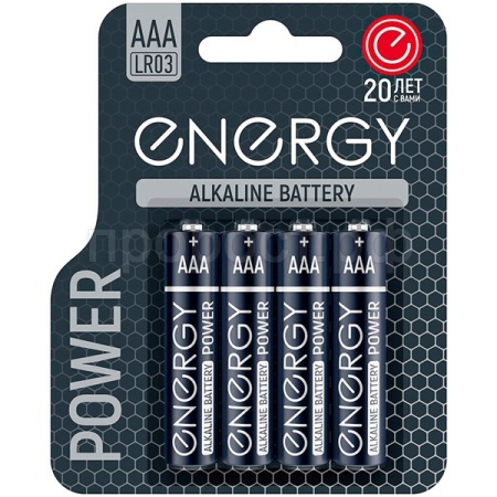 Батарейка Energy Alkaline Power LR03/4B ААА 4шт/144шт/107042