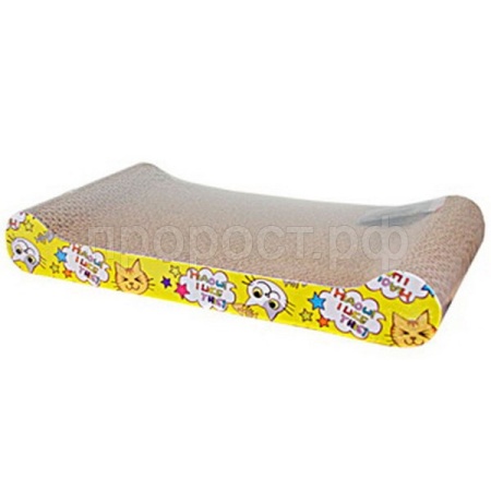 Когтеточка УЮТ гофрокартон в форме косточки с мятой 45*23*7см Когтеточка УЮТ гофрокартон в форме косточки с мятой 45*23*7см