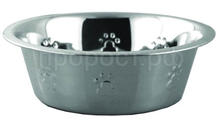 Миска метал 0,90л с лапками на стенках /76800120/Каскад