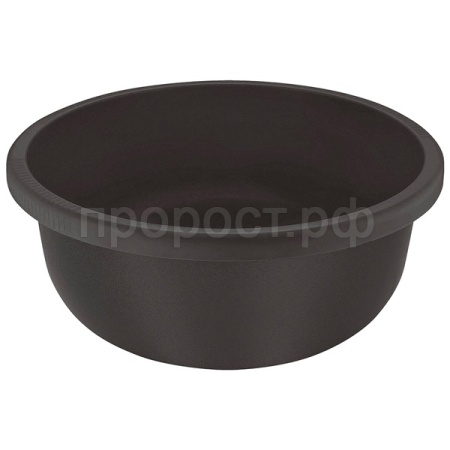 Таз 9,5л Rock'n'Roll круглый антрацит SC1002 /5шт/ПР 