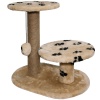 Когтеточка с двумя полками круг джут беж с игрушкой 37*57*55см/DONBARON Когтеточка с двумя полками круг джут беж с игрушкой 37*57*55см/DONBARON