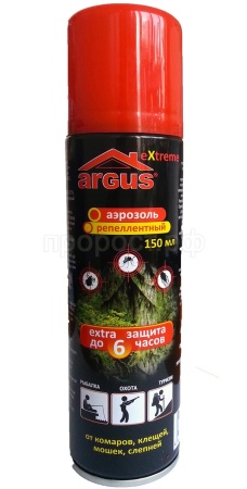 ARGUS EXTREME аэрозоль от комаров, мошек,слепней 150мл