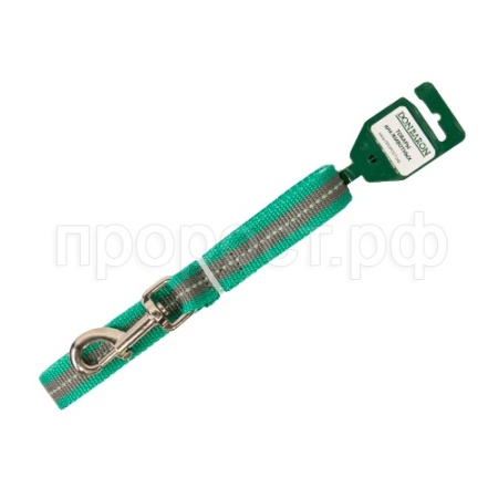 Поводок капрон 25мм*2м зеленый с серой полосой DONBARON Поводок капрон 25мм*2м зеленый с серой полосой DONBARON