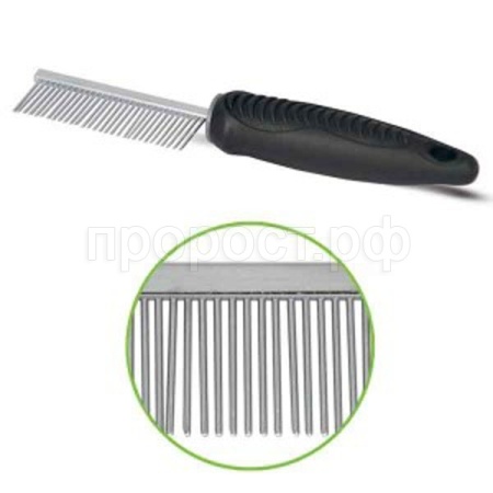 Расческа редкая с металлическими зубьями 18см/ТК9620/Евро