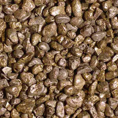 Мраморная крошка перламутр золотой 2кг фракция 5-10мм