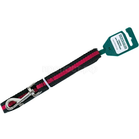 Поводок капрон 20мм*3м черный с красной полосой  DONBARON Поводок капрон 20мм*3м черный с красной полосой  DONBARON