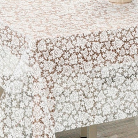 Скатерть 110*135см ПВХ Розы 106457 /15шт/Рыжий Кот 