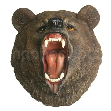Голова свирепого медведя L28W41H41см 713247/F675