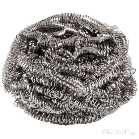 Мочалка для посуды спираль металлическая 310568