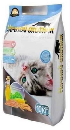 Корм для котят Ночной охотник 10кг премиум Корм для котят Ночной охотник 10кг премиум