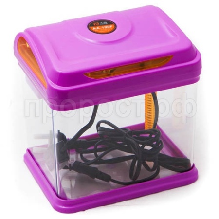 Аквариум куб полный комплект 4л(14*19*19см) фиолетовый/AQUARIUM 003 Аквариум куб полный комплект 4л(14*19*19см) фиолетовый/AQUARIUM 003