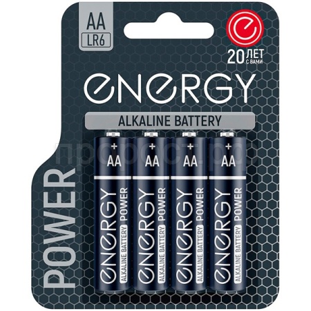 Батарейка Energy Alkaline Power LR6/4B АА 4шт/144шт/107044