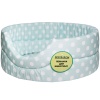 Лежанка овальная стеганая поролоновая хлопок Горох МИКС 42*34*18см/DONBARON